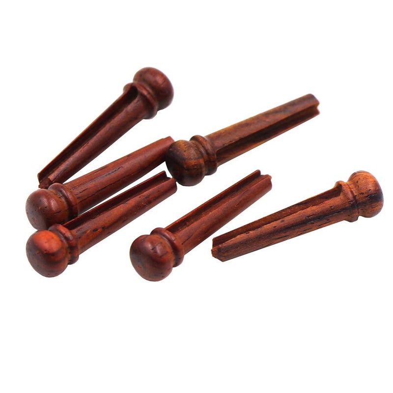 DISENS Acoustic Guitar Bridge Pins, Guitar Pins,Wood Guitar Pins,Guitar Replacement Parts (Cocobolo Wood) - Image 2
